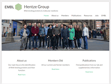 Tablet Screenshot of hentze.embl.de