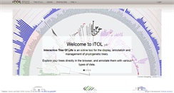 Desktop Screenshot of itol.embl.de
