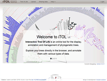 Tablet Screenshot of itol.embl.de